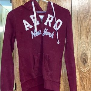 Boys Small  Maroon Aeropostale Hoodie